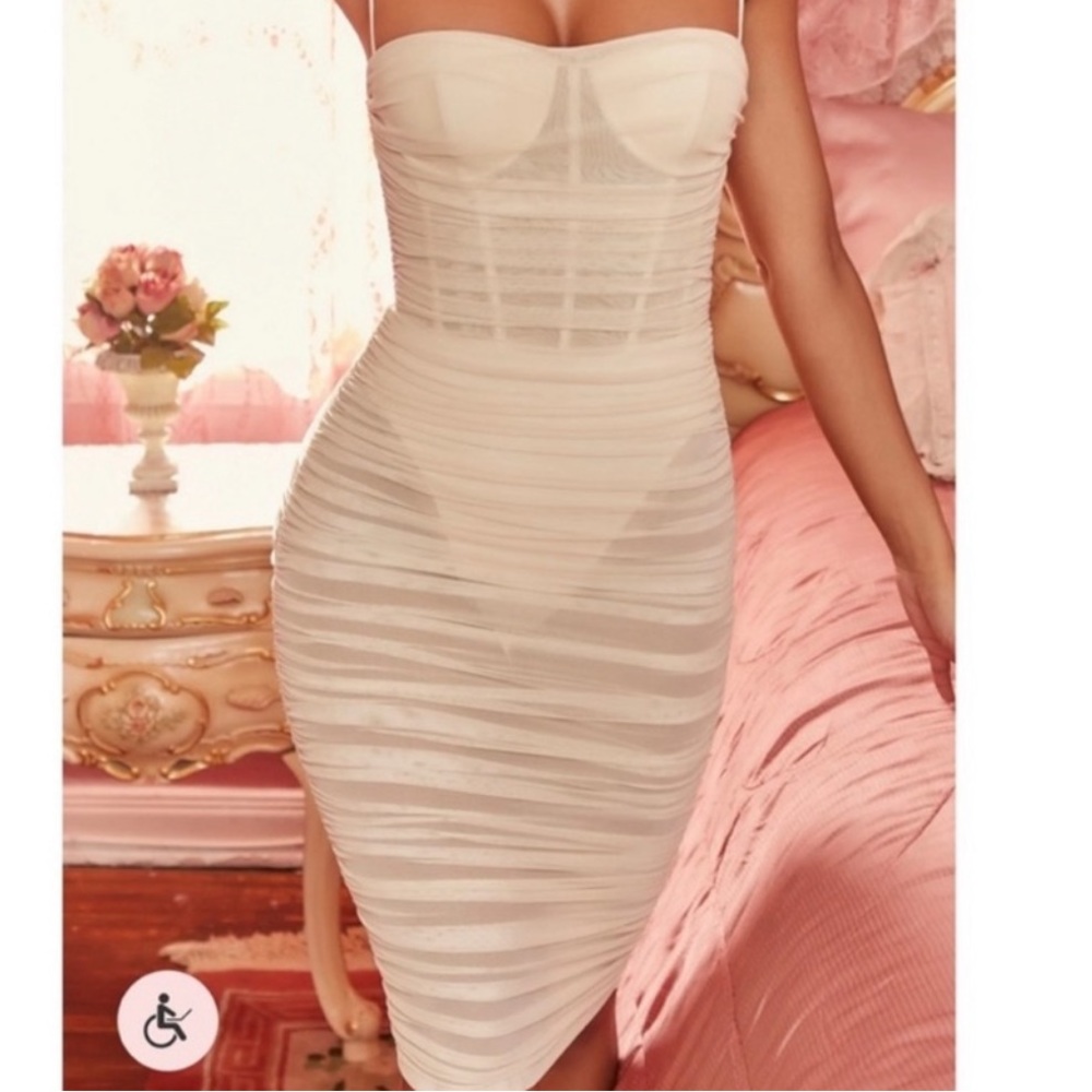 ohPolly Sheer Mesh Dress